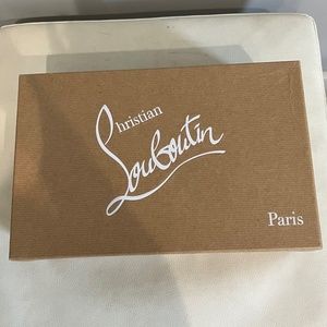 Christian Louboutin Corneille 100 Patent Nude Heels Size 38.5